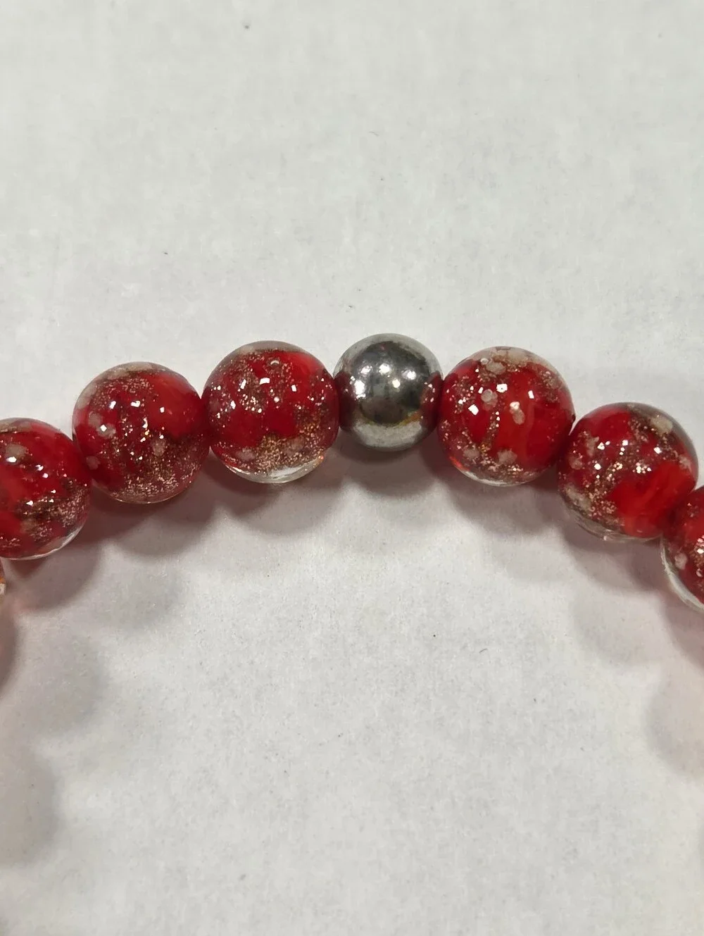 🆕️ NOGU Harvest Ombre .925 Sterling Silver Firefly Glass Bracelet